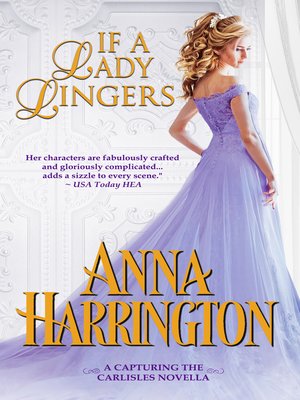 cover image of If a Lady Lingers
